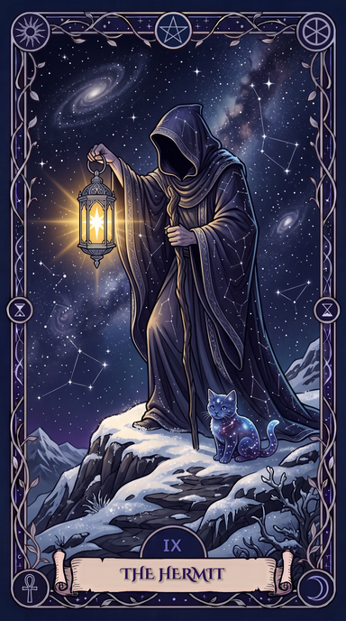 The Hermit Tarot Card